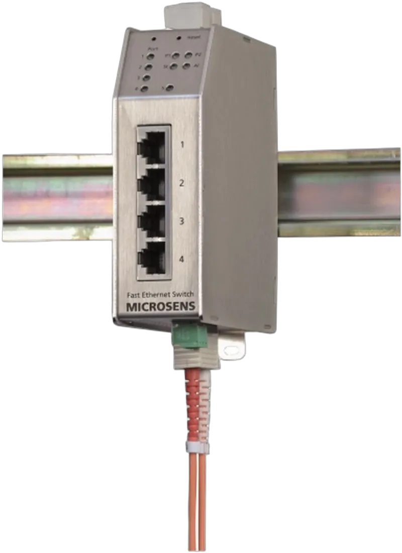 Microsens Profi Line Switch industrial FE, 4xRJ45, 2xST, MS650461M