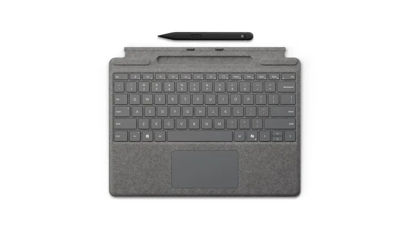 MS Surface Pro for Business 13" Zubehör Type Cover inkl. Slim 2 Pen *platinum* - Englisch