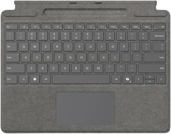 MS Surface Pro Zubehör Type Cover mit Pen Ablage *platinum* - Französisch