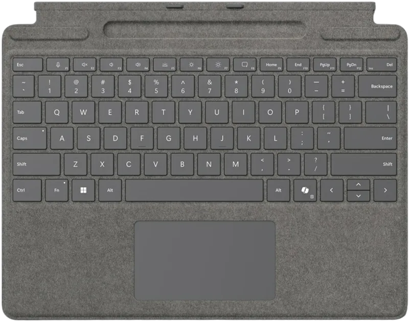 MS Surface Pro Zubehör Type Cover mit Pen Ablage *platinum* - Französisch