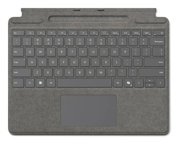 MS Surface Pro Zubehör Type Cover mit Pen Ablage *platinum* - Belgisch