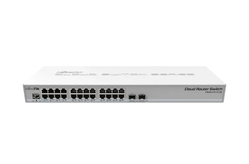 MikroTik Cloud Router Switch CRS326-24G-2S+RM, 24x Gigabit, 2x SFP+, Rackmount