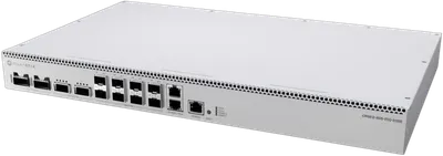MikroTik Cloud Router Switch CRS812-8DS-2DQ-2DDQ-RM, 2x 10GB RJ45, 8x 50G SFP56, 2x 200G QSFP56, 2x 400G QSFP56-DD, Rackmount