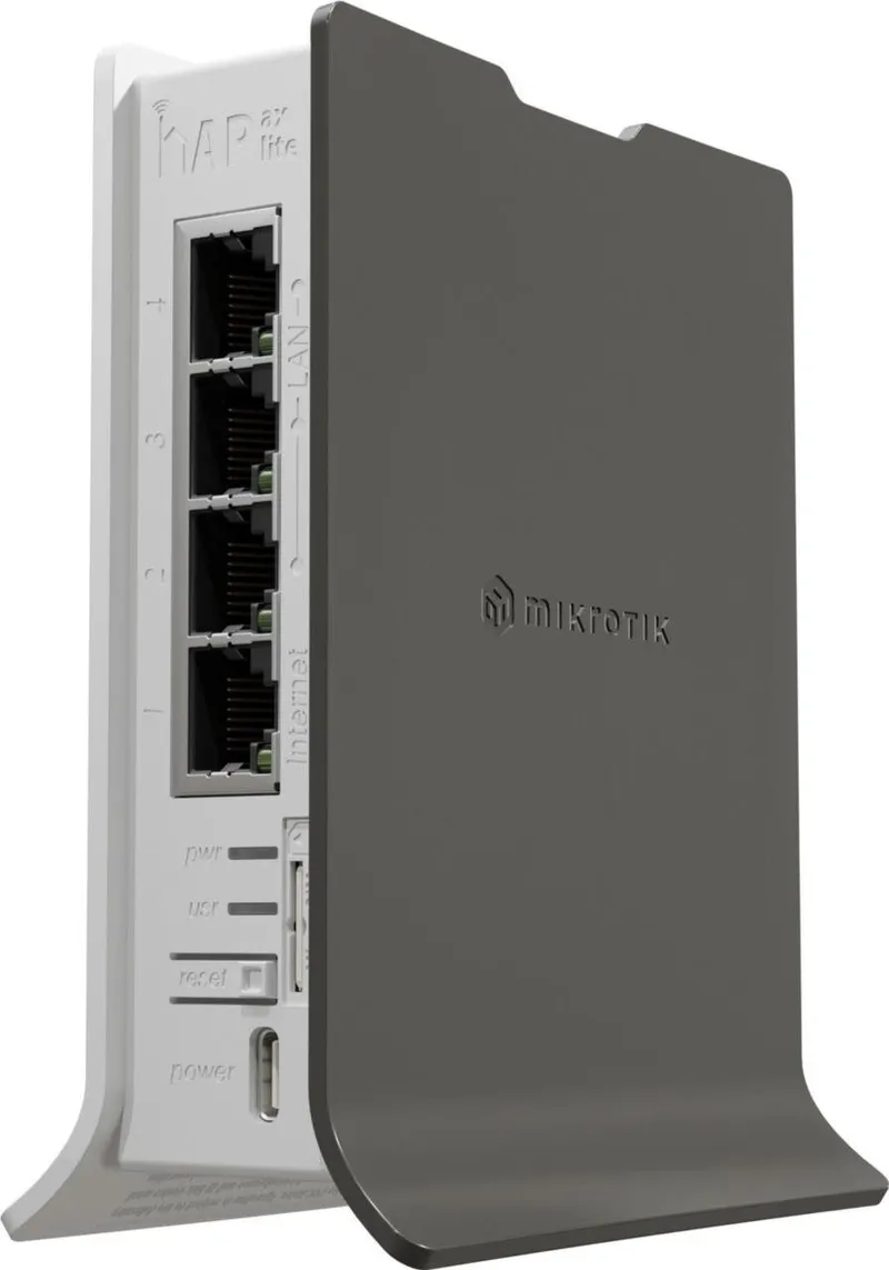 hAP ax lite LTE6, 800 MHz CPU, 256MB Ram, 4x Gbit LAN, 2.4 GHz 802.11 b/g/n/ax