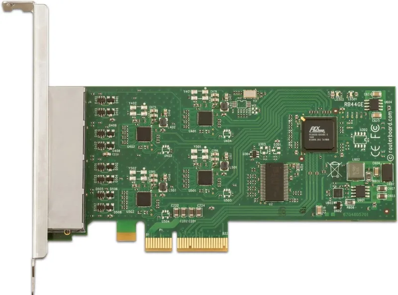 RouterBOARD 44Ge PCI-Express 4-port Ethernet card