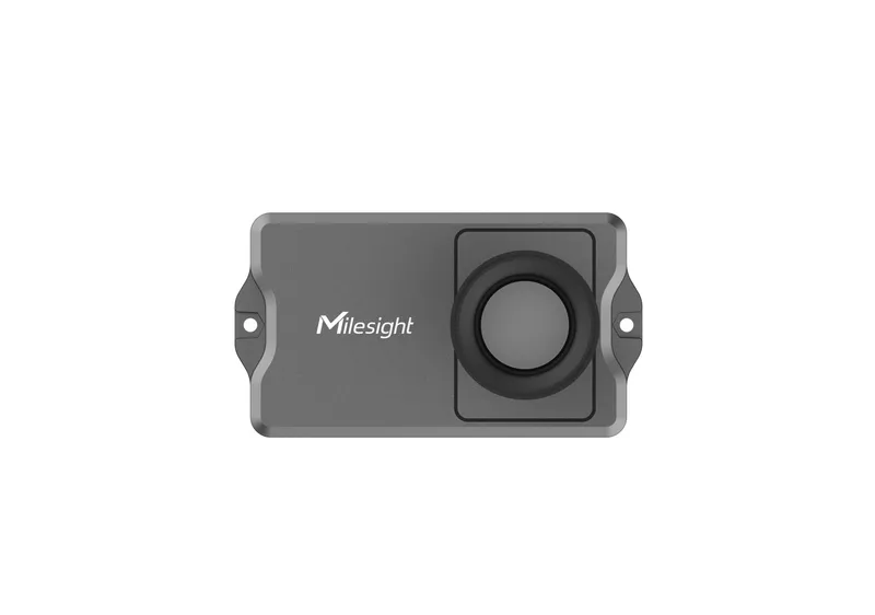 Capteur de distance/niveau ultrasonique Milesight EM400-UDL-N03GL-W050 NB-IoT, boîtier gris avec logo et transducteur