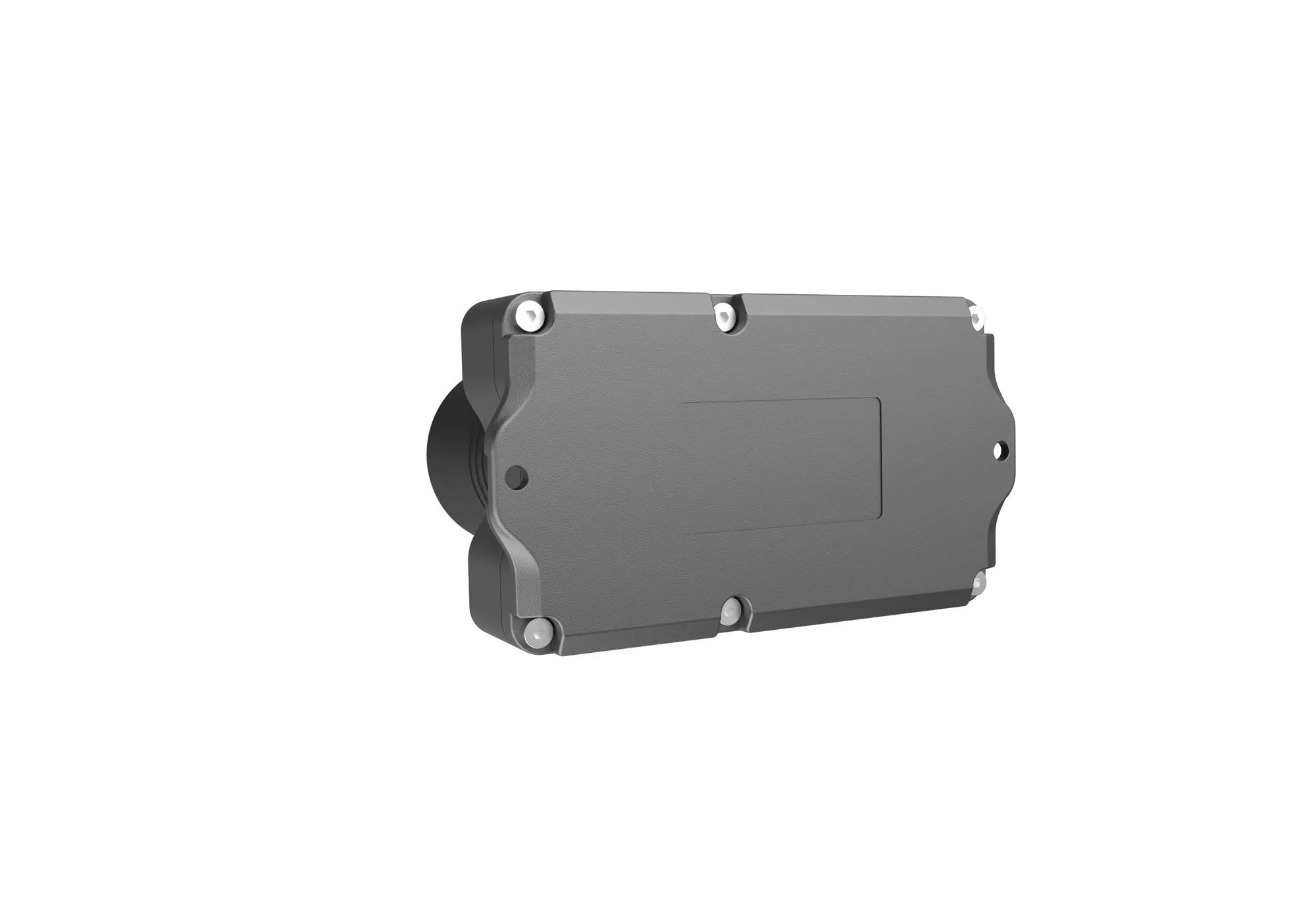 Sensore di distanza/ livello Milesight EM400-UDL-N03GL-W100 NB-IoT, dispositivo industriale grigio con testina cilindrica e Sensore di distanza/ livello Milesight EM400-UDL-N03GL-W100 NB-IoT, dispositivo industriale grigio con testina cilindrica e
