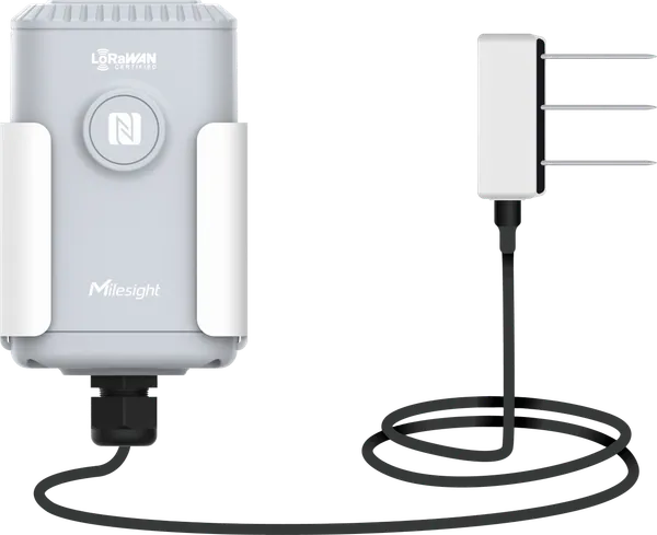 Milesight IoT Soil Moisture Temperature and Electrical Conductivity Sensor, EM500-SMTC-868M-MEC20 LoRaWAN / Moisture / Temp. / Electrical Conductivity / IP67