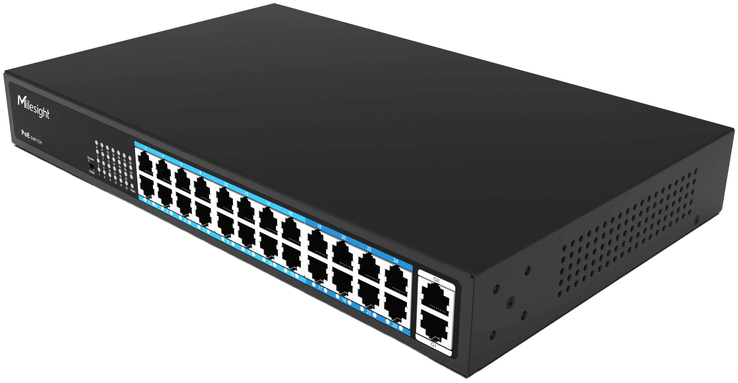 Milesight IoT Milesight 24-Port PoE Switch, MS-S0224-GL Milesight IoT Milesight 24-Port PoE Switch, MS-S0224-GL