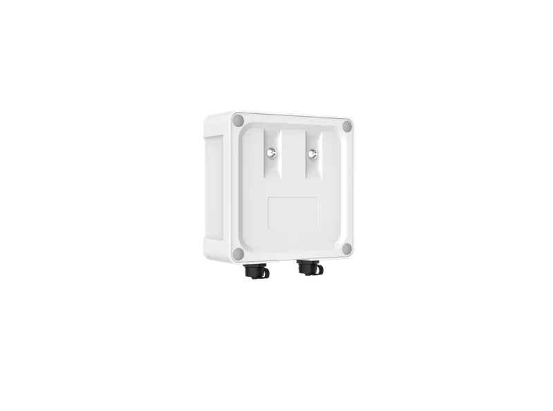 Milesight IoT Solenoid Valve Controller UC511-DI-868M LoRaWAN Rückansicht mit Montageschrauben, Kabelverschraubungen und