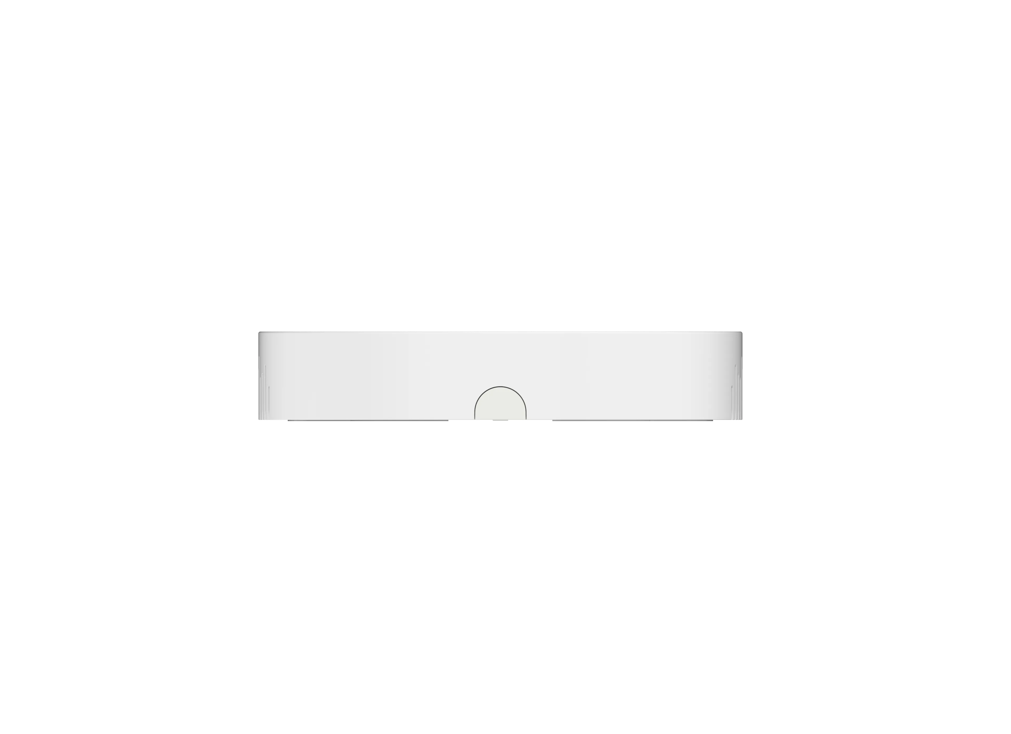 Weißes rechteckiges LoRaWAN-Gateway UG63-868M POE mit halbkreisförmiger Aussparung unten und seitlichen Lüftungsschlitzen. Weißes rechteckiges LoRaWAN-Gateway UG63-868M POE mit halbkreisförmiger Aussparung unten und seitlichen Lüftungsschlitzen.