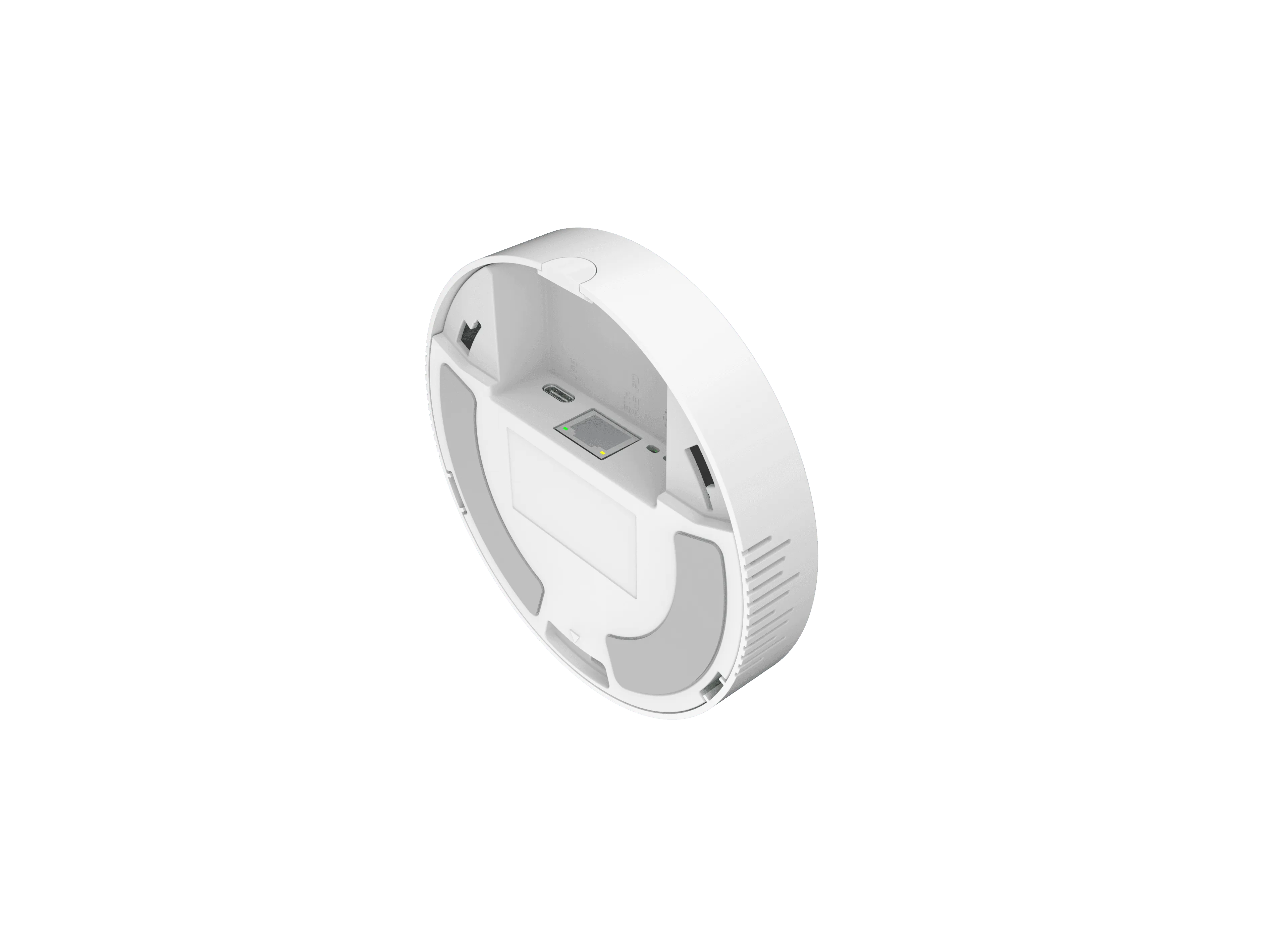 Milesight IoT LoRaWAN Gateway UG63-868M POE von unten mit USB-Anschluss, SIM-Kartenfach, Gummifüßen und Lüftungsschlitzen. Milesight IoT LoRaWAN Gateway UG63-868M POE von unten mit USB-Anschluss, SIM-Kartenfach, Gummifüßen und Lüftungsschlitzen.