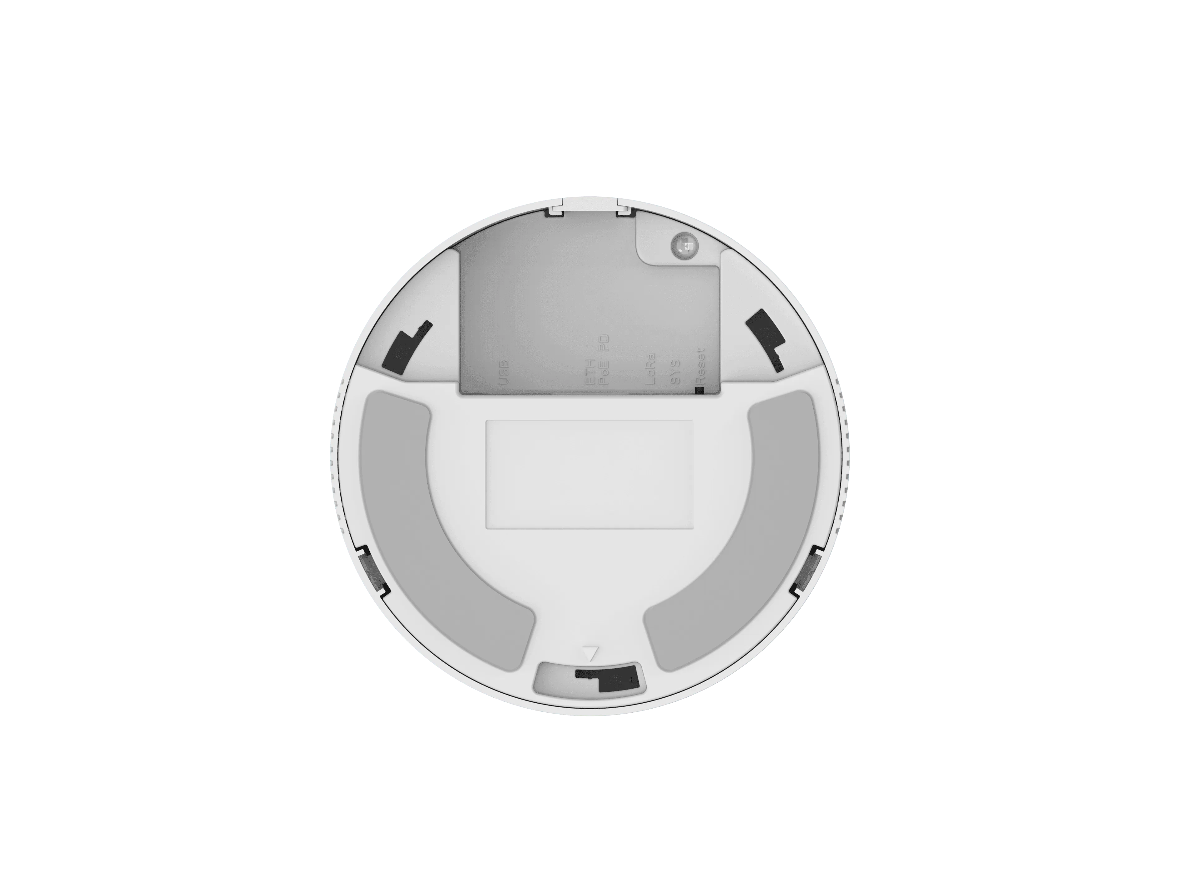 Milesight IoT LoRaWAN Gateway UG63-868M POE Rückansicht mit USB-, ETH-, PoE-Anschlüssen, Reset-Taste und Montageöffnungen Milesight IoT LoRaWAN Gateway UG63-868M POE Rückansicht mit USB-, ETH-, PoE-Anschlüssen, Reset-Taste und Montageöffnungen