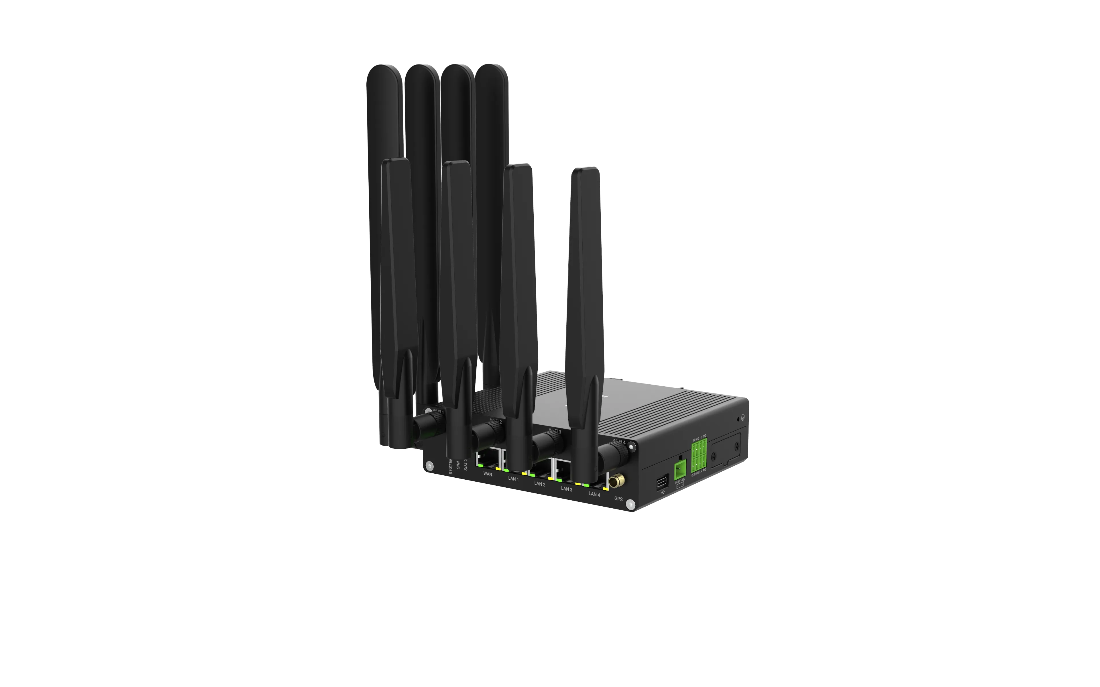 Milesight IoT Industrial Cellular Router, UR75-504AE-W2-P 5G / Wi-Fi / GPS Supported Milesight IoT Industrial Cellular Router, UR75-504AE-W2-P 5G / Wi-Fi / GPS Supported