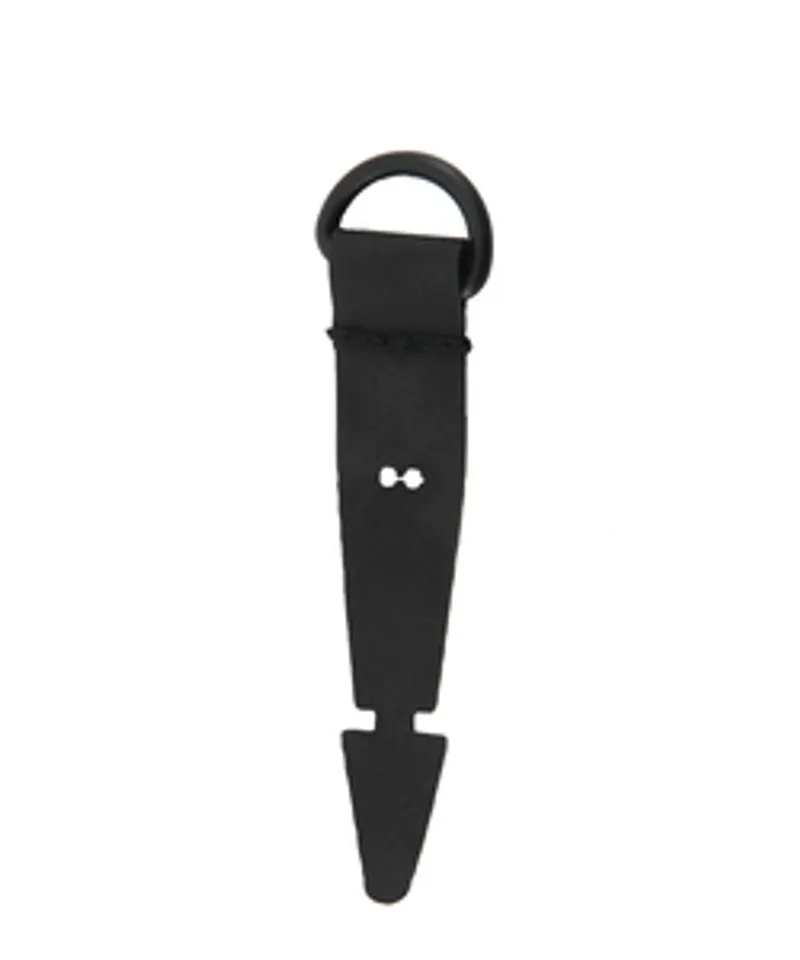 Mobilis Universal Hypalon D-ring PACK X4, correa negra con anillo D en la parte superior y punta cónica con muesca