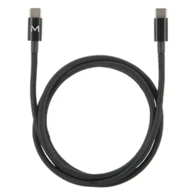 Mobilis Cable USB C / USB C - 1m - 100W - Black