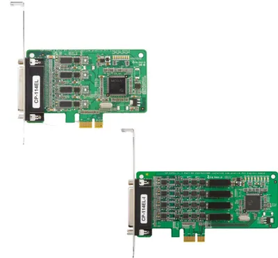 4-Port RS-232/422/485 PCI Express Boards, Low Profile