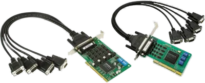 4-Port RS-232/422/485 Uni. PCI Serial Boards, Low Profile