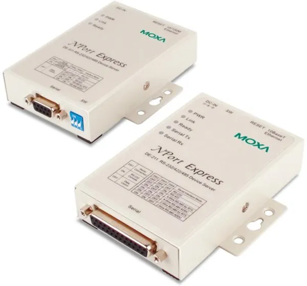 1 port device server, 10/100M Ethernet, RS-232/422/485