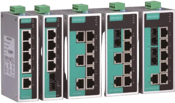 EDS-205A/208A Serie, unmanaged Ethernet Switche