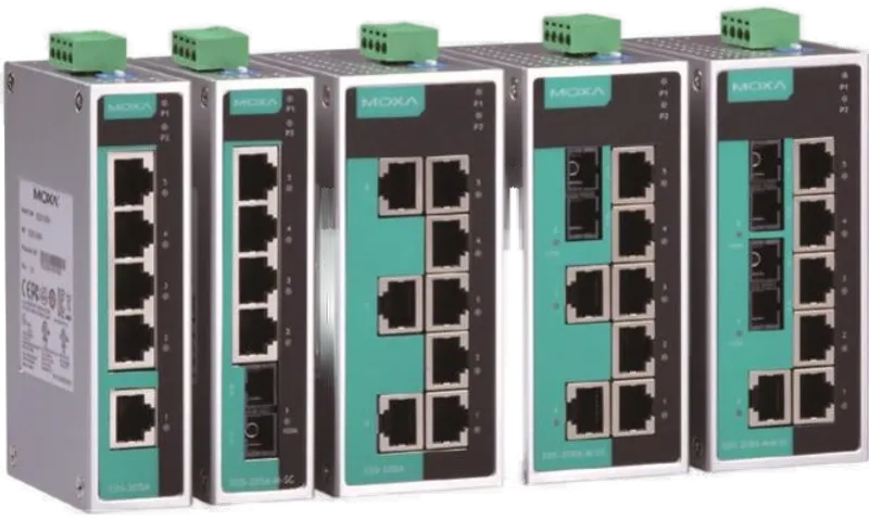 EDS-205A/208A Serie, unmanaged Ethernet Switche