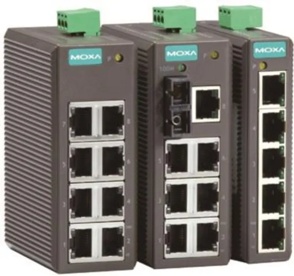 Moxa Industrial EDS-208 Unmanaged Ethernet Switch 8 port RJ45 10/100