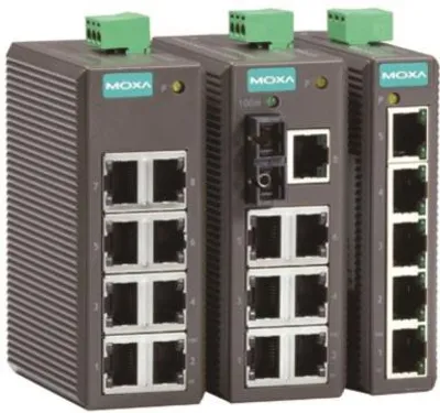 Moxa Industrial EDS-208 Unmanaged Ethernet Switch 8 port RJ45 10/100