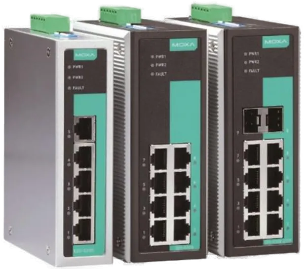 EDS-G308 Serie, Full Gigabit unmanaged Ethernet Switche