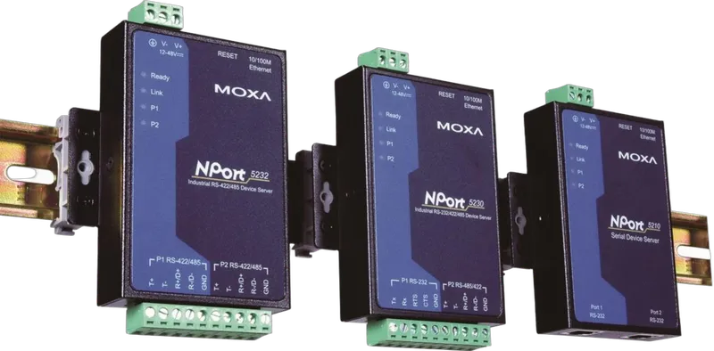 NPort® 5200, 2-Port RS-232/422/485 Serial Device Server