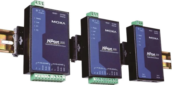 NPort® 5200, 2-Port RS-232/422/485 Serial Device Server