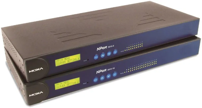 NPort® 5600, RS-232/422/485 Rackmount Serial Device Server