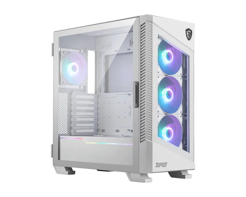 MSI GEH Midi MPG VELOX 100R White Tempered Glas/System Fan