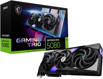 MSI GeForce RTX 5080 Gaming Trio OC 16GB GDDR7 DLSS4