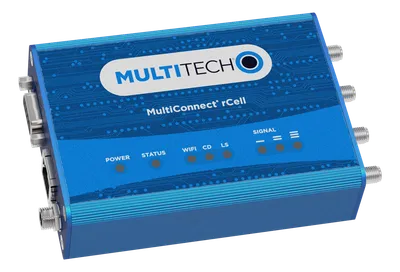 MultiTech · MultiConnect® rCell 100 Series · LTE Cat 4 Router mit Fallback und Wi-Fi/BT/GPS mit EU/UK Accessory Kit (Europa) · MTR-LEU7-B10-EU-GB