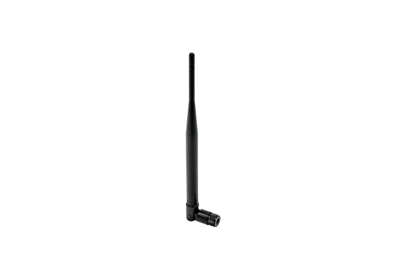 5 dBi Omni-Antenne für 5,8 GHz mit SMA-Stecker, schwarze Rundstrahlantenne mit schlankem Gehäuse und rechtwinkligem