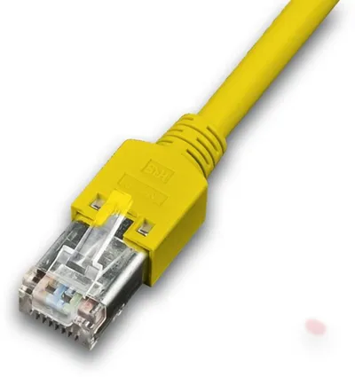 KAT5E HQ Patchkabel, DRAKA 100MHz, Hirose TM11, LSOH, gelb