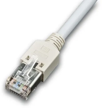 KAT5E HQ Patchkabel, DRAKA 100MHz, Hirose TM11, LSOH, grau