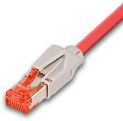 KAT6 HQ Patchkabel, DRAKA 500MHz, Hirose TM21, LSOH, rot