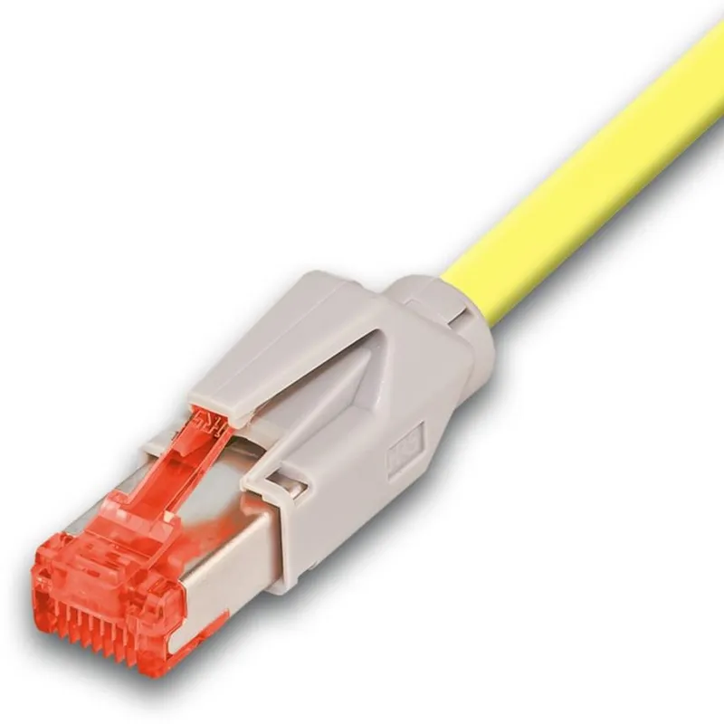 KAT6 HQ Patchkabel, DRAKA 500MHz, Hirose TM21, LSOH, gelb