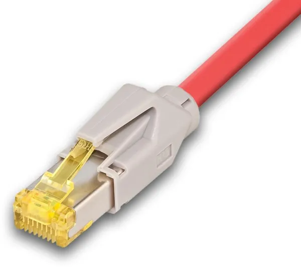 KAT6A HQ Patchkabel, DRAKA 500MHz, Hirose TM31, LSOH, rot