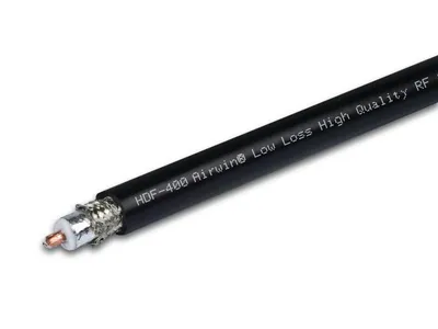 Low Loss HF Coaxcable; 21,7 db/100m for 2,4GHz