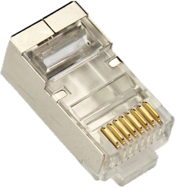 Modularstecker RJ45 (8-Pole / 8-Kontakte), geschirmt, 100er-Pack