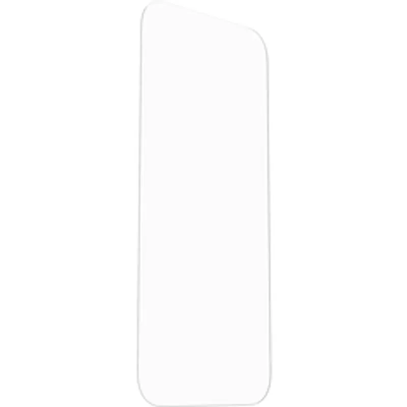 OtterBox Glass Apple iPhone 16 Pro clear tempered glass screen protector displayed as a transparent sheet with rounded