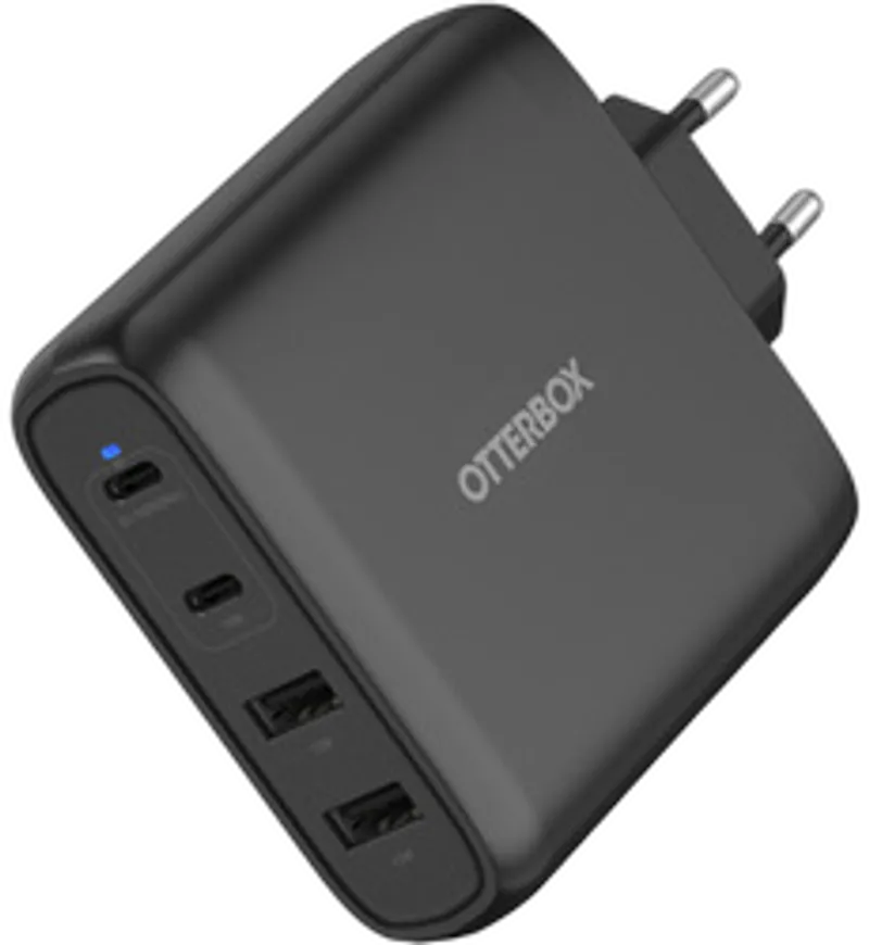 OtterBox Standard EU Wall Charger 100W GaN 2X USB-C + 2X USB-A
