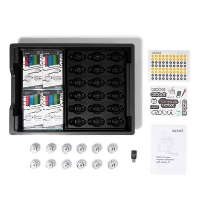 Ozobot MINT Coding Roboter Schulset "Evo Classroom Kit 12 Robots"