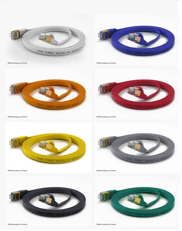 Wantec Patchkabel FTP  CAT6      q=1,6x6,5mm    2,00m blau