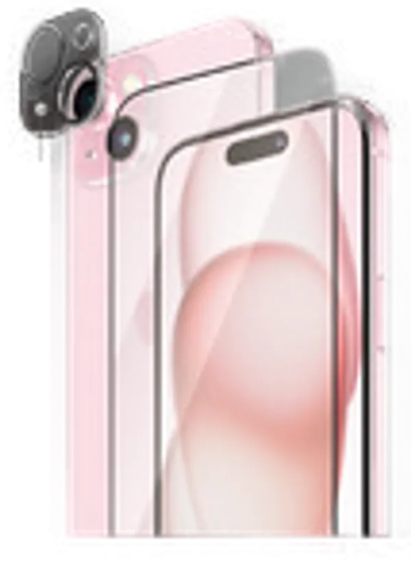 PanzerGlass 2-in-1-Pack iPhone 15, UWF w. EasyAligner