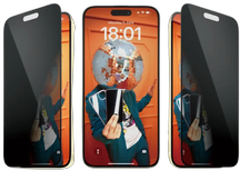PanzerGlass Privacy iPhone 15 Plus, UWF w. EasyAligner **BULK