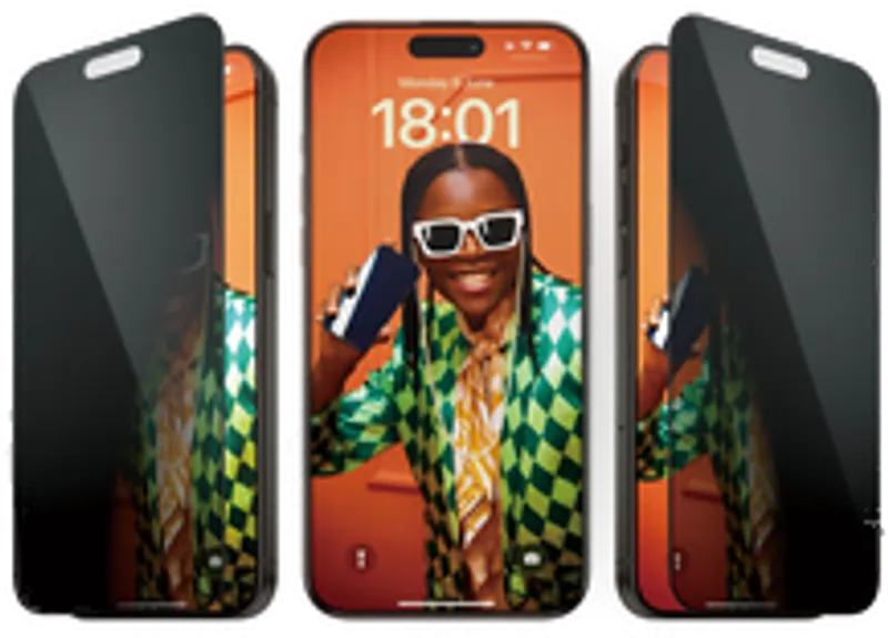 PanzerGlass Privacy iPhone 15 Pro Max, UWF w. Aligner **BULK