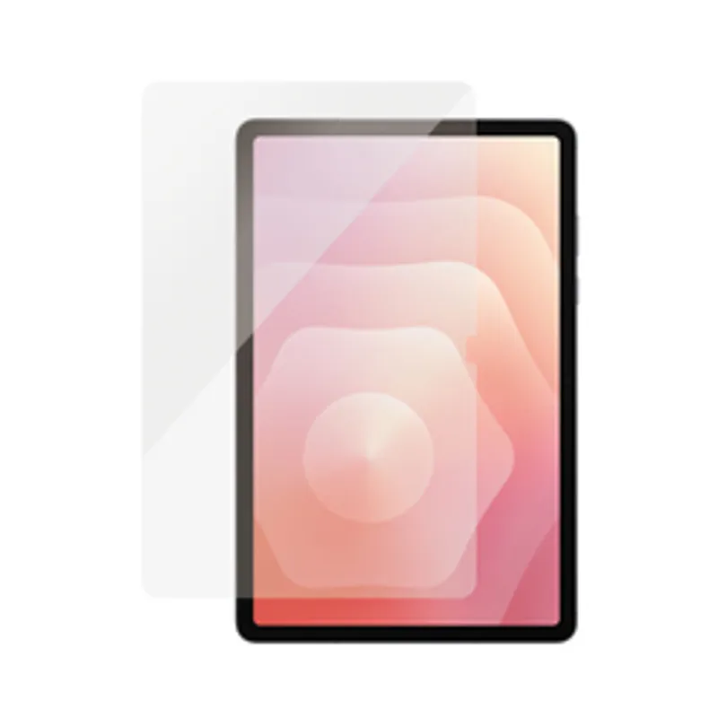 PanzerGlass Screen Protector Samsung Galaxy Tab S11 UWF, transparenter Glas-Schutz leicht über dem Tablet mit schwarzem